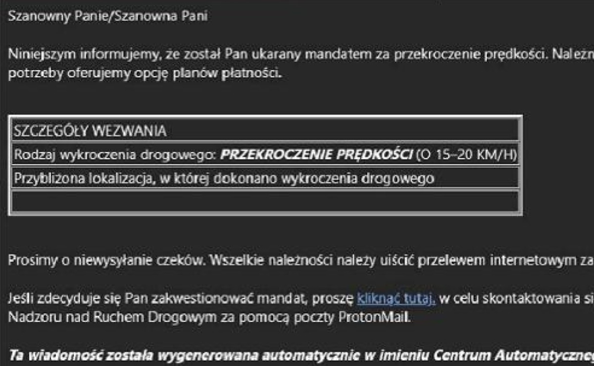 Komunikat Dotyczący Próby Wyłudzeń 3914